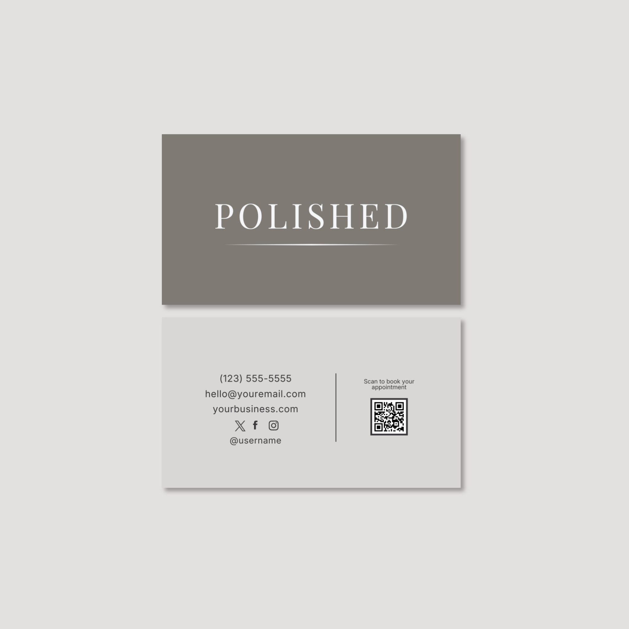 Polished Signature Business Card
