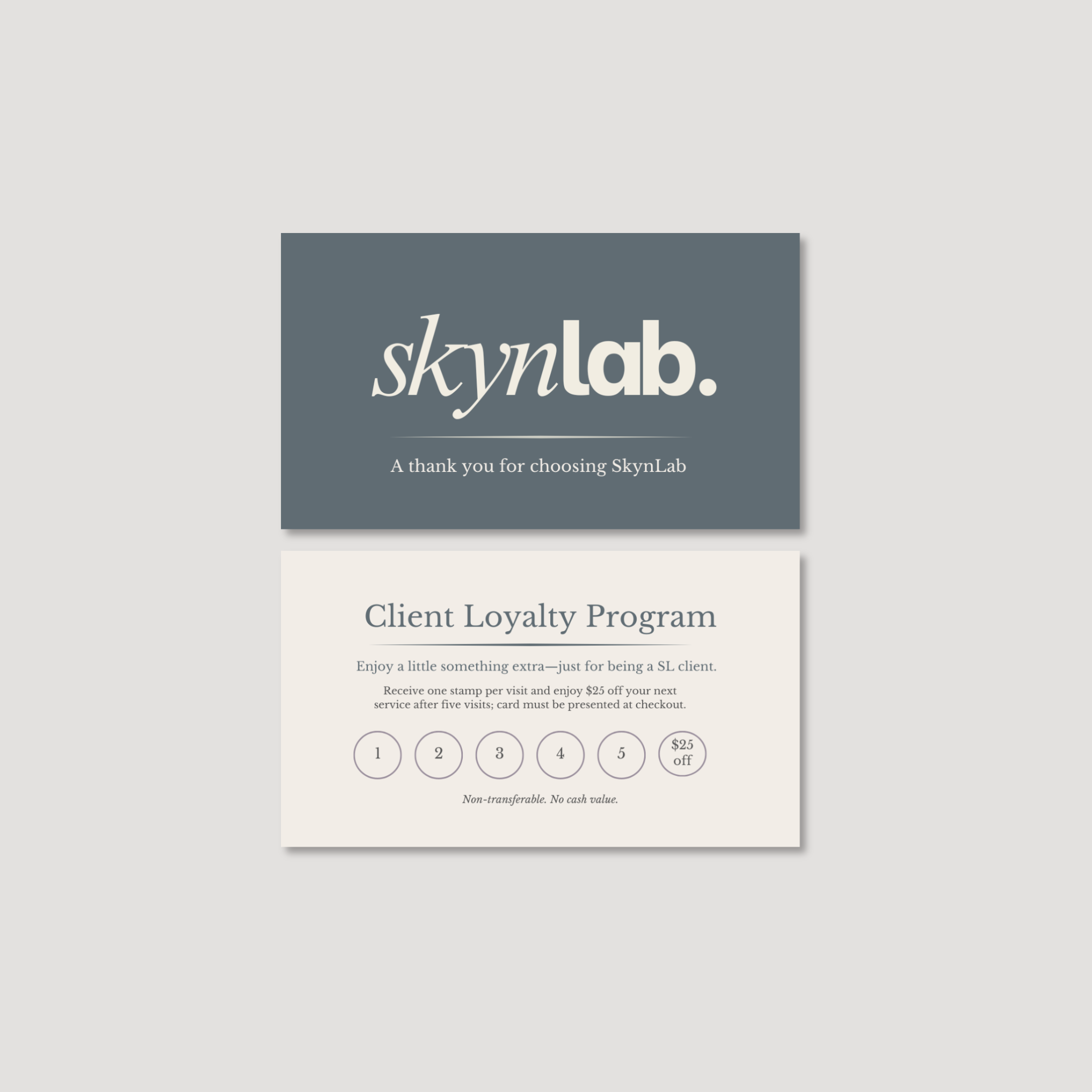 Skynlab Client Loyalty Card