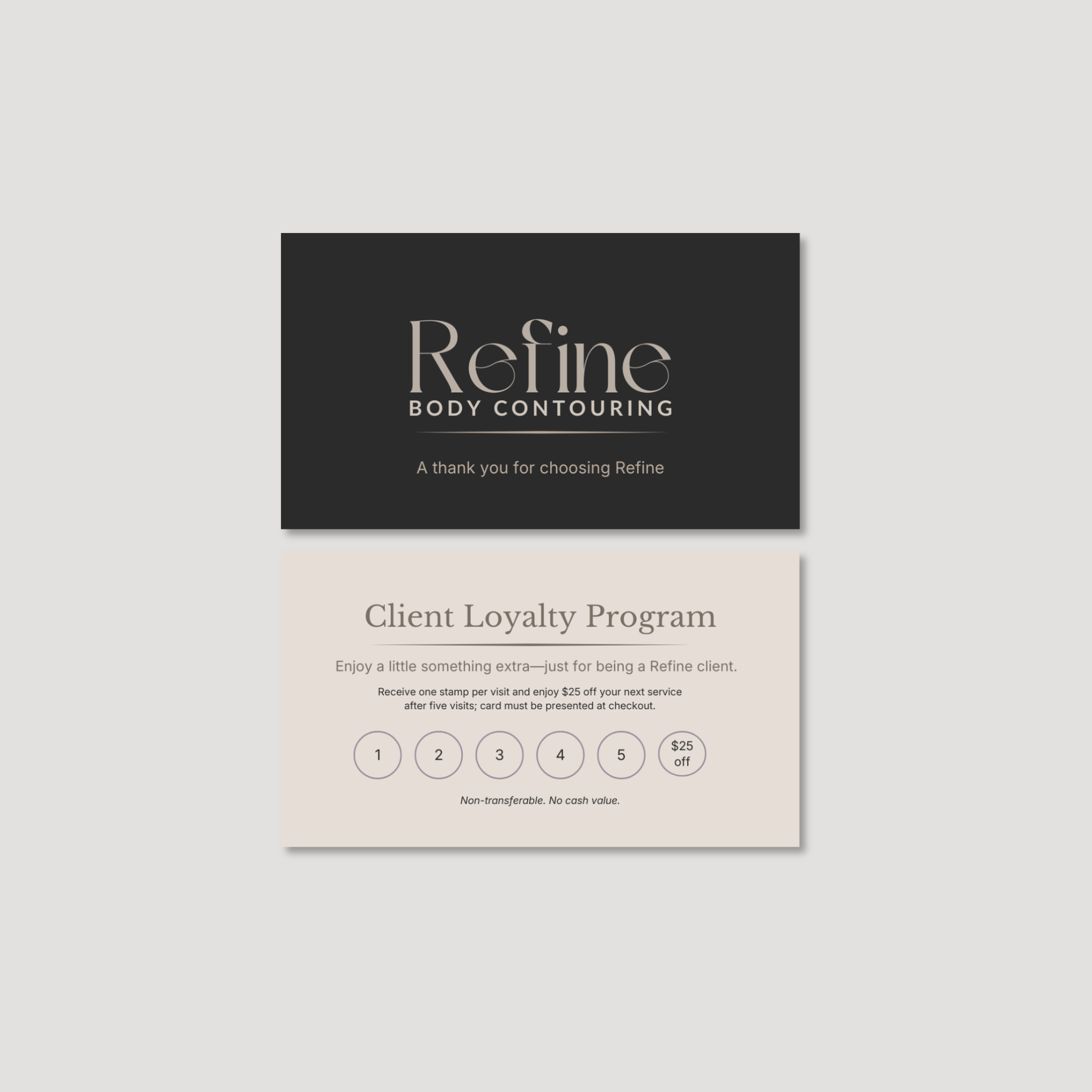 Refine Client Loyalty Card