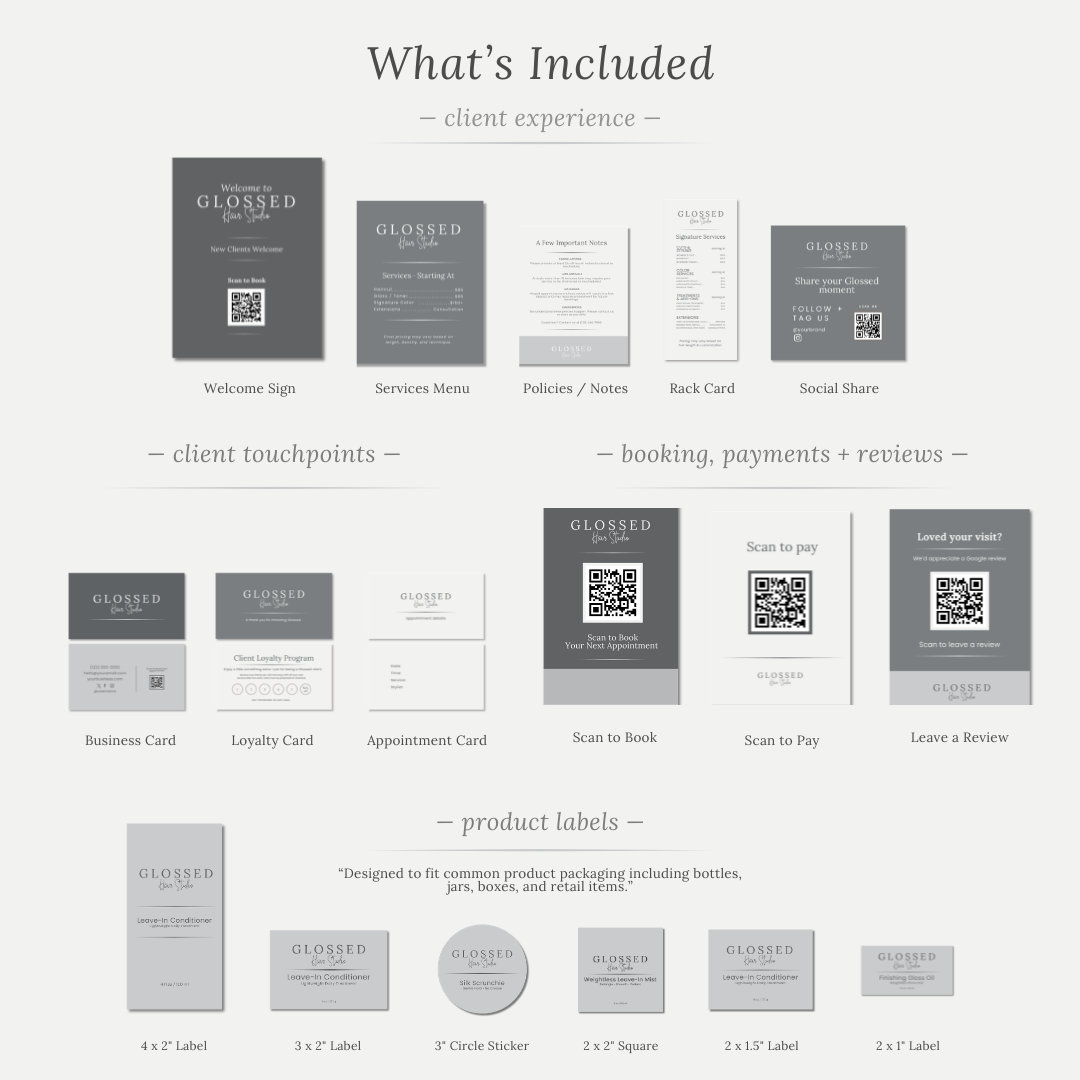 GLOSSED 18-Piece Beauty Brand Kit