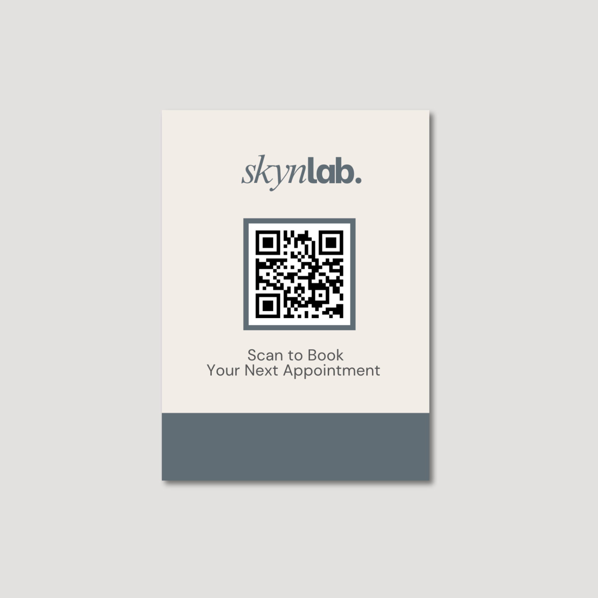 Skynlab 5×7 Rebooking Sign