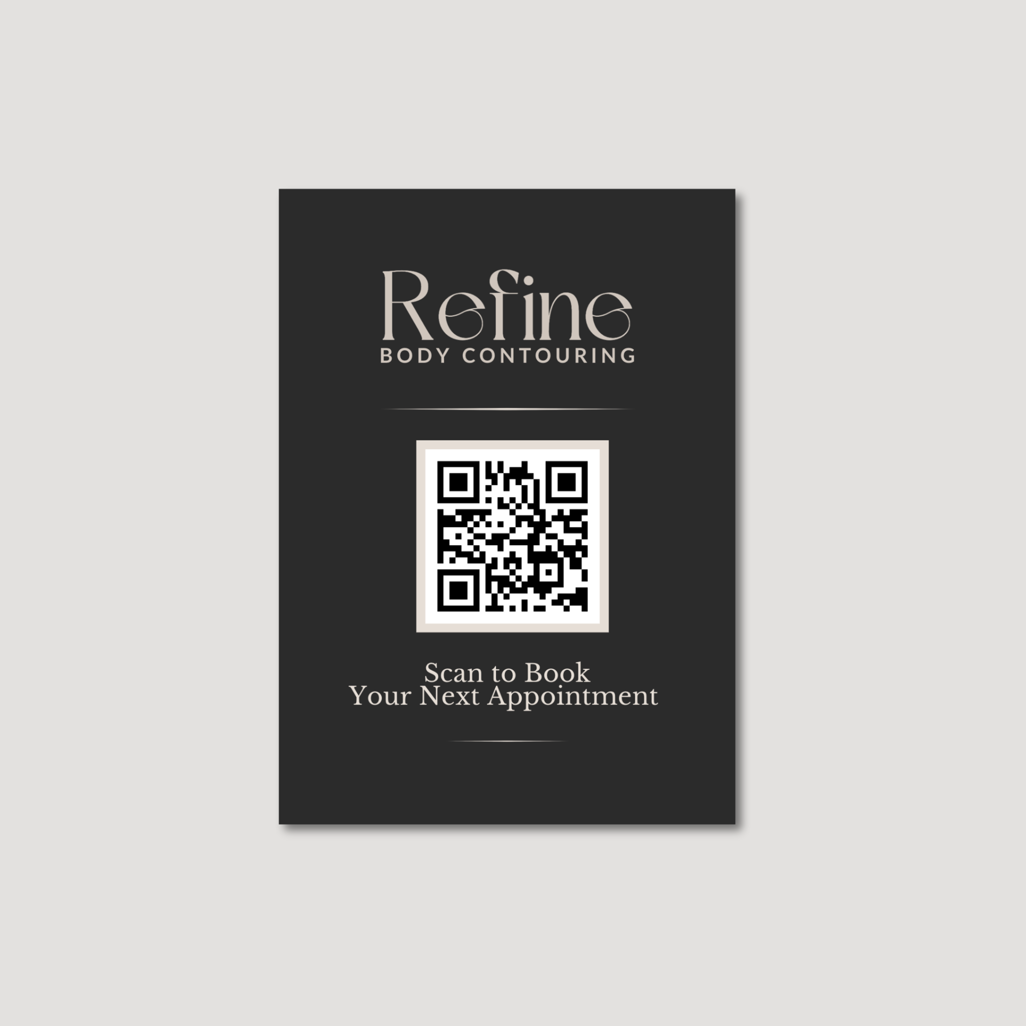 Refine 5×7 Rebooking Sign