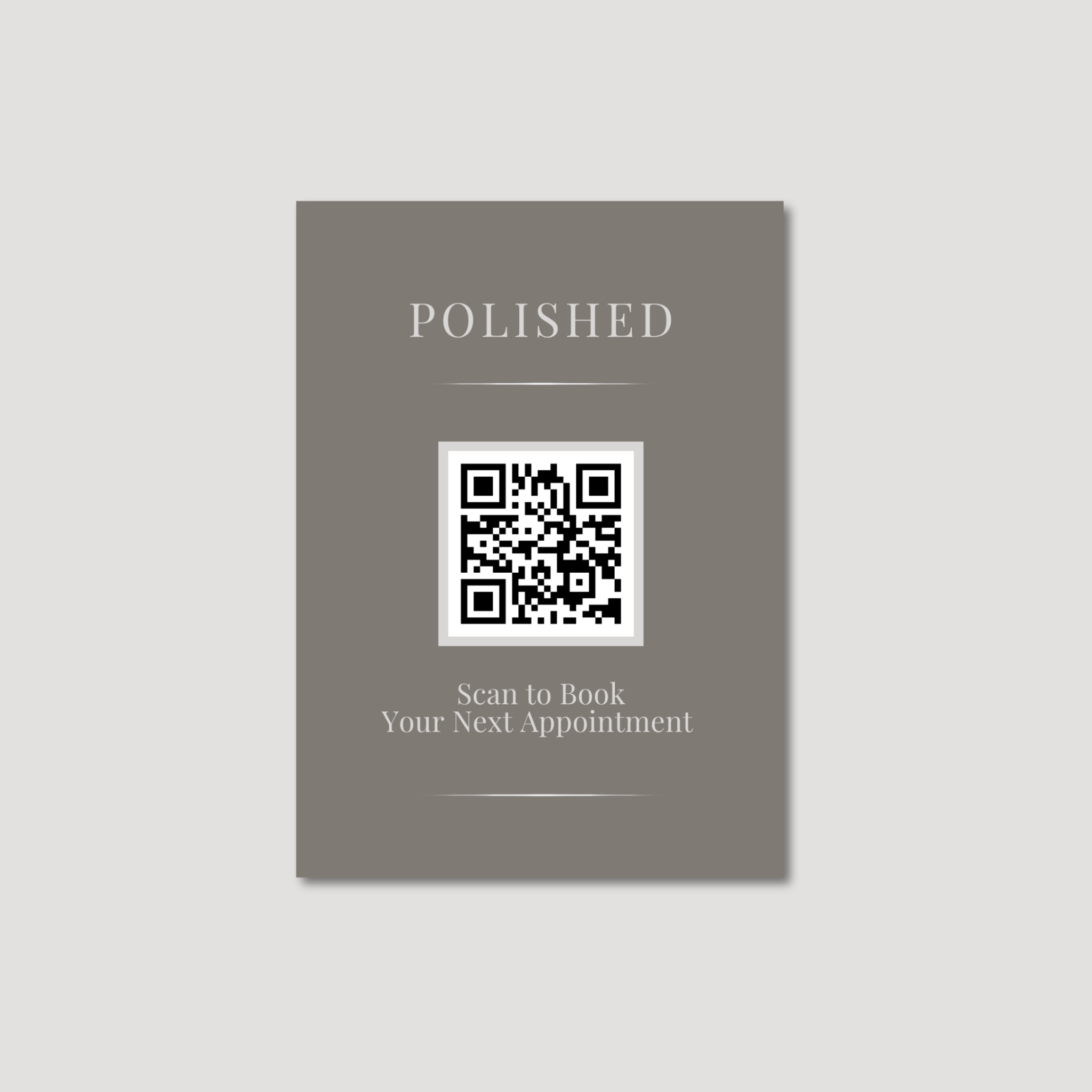 Polished 5×7 Rebooking Sign