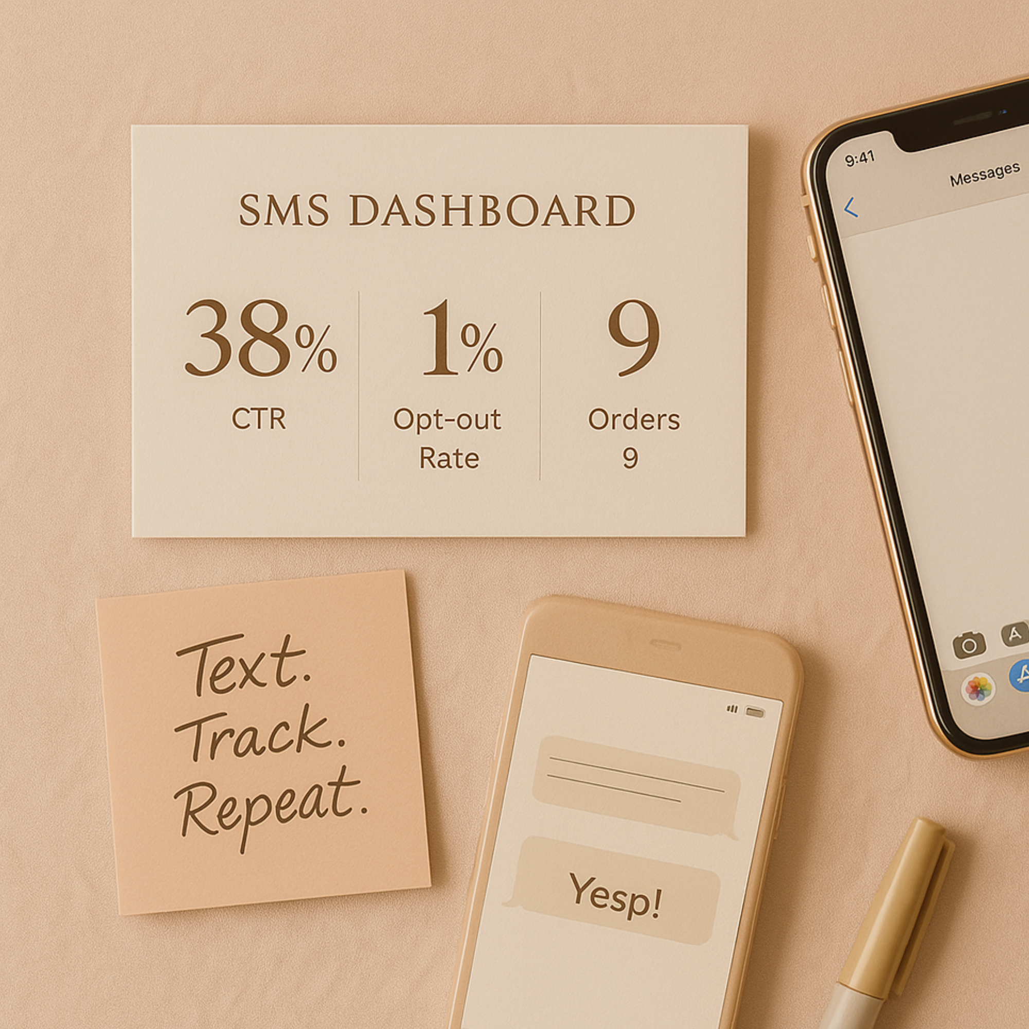 Powerful SMS Marketing ToolKit → Send texts that convert—without being pushy.