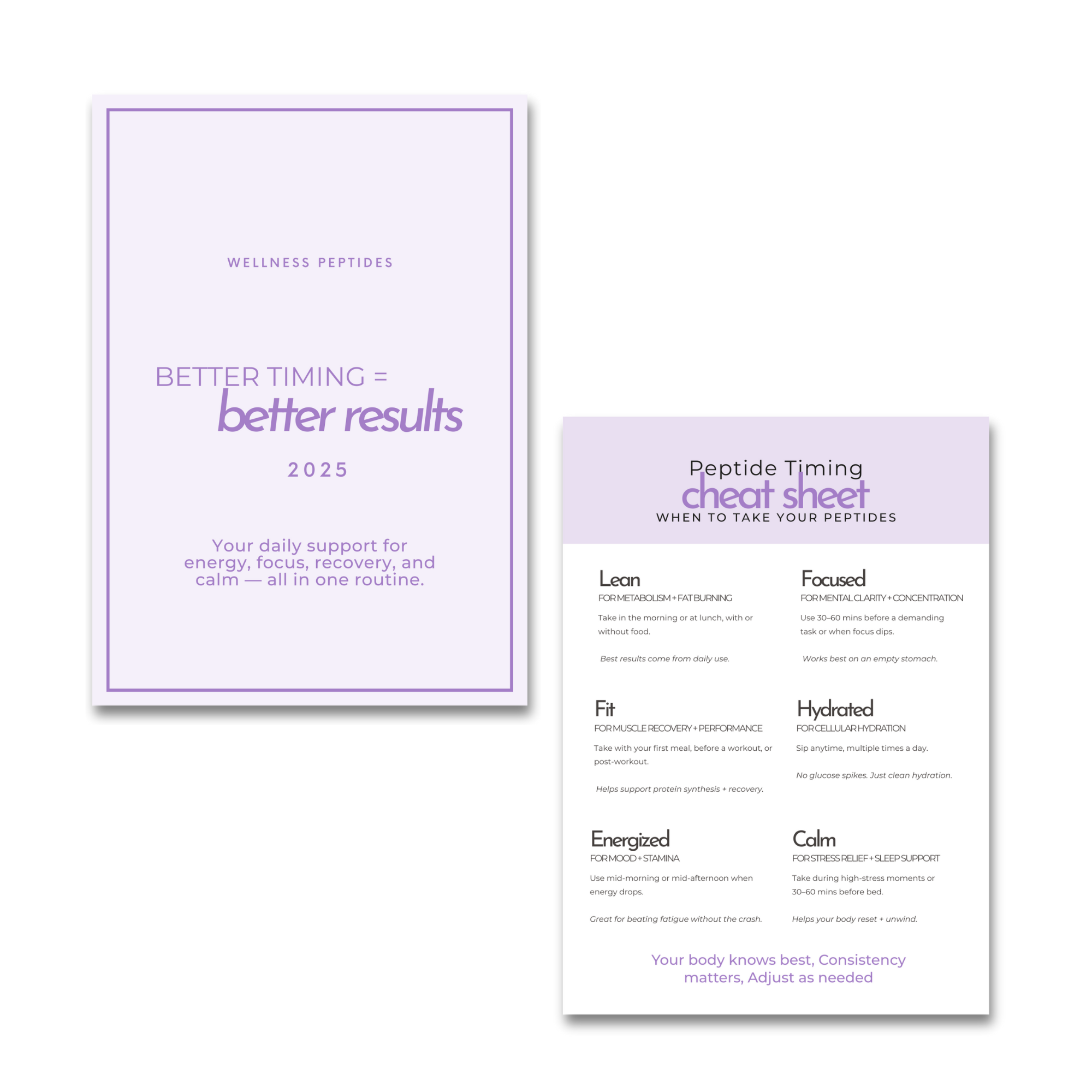Wellness Cheat Sheet Template