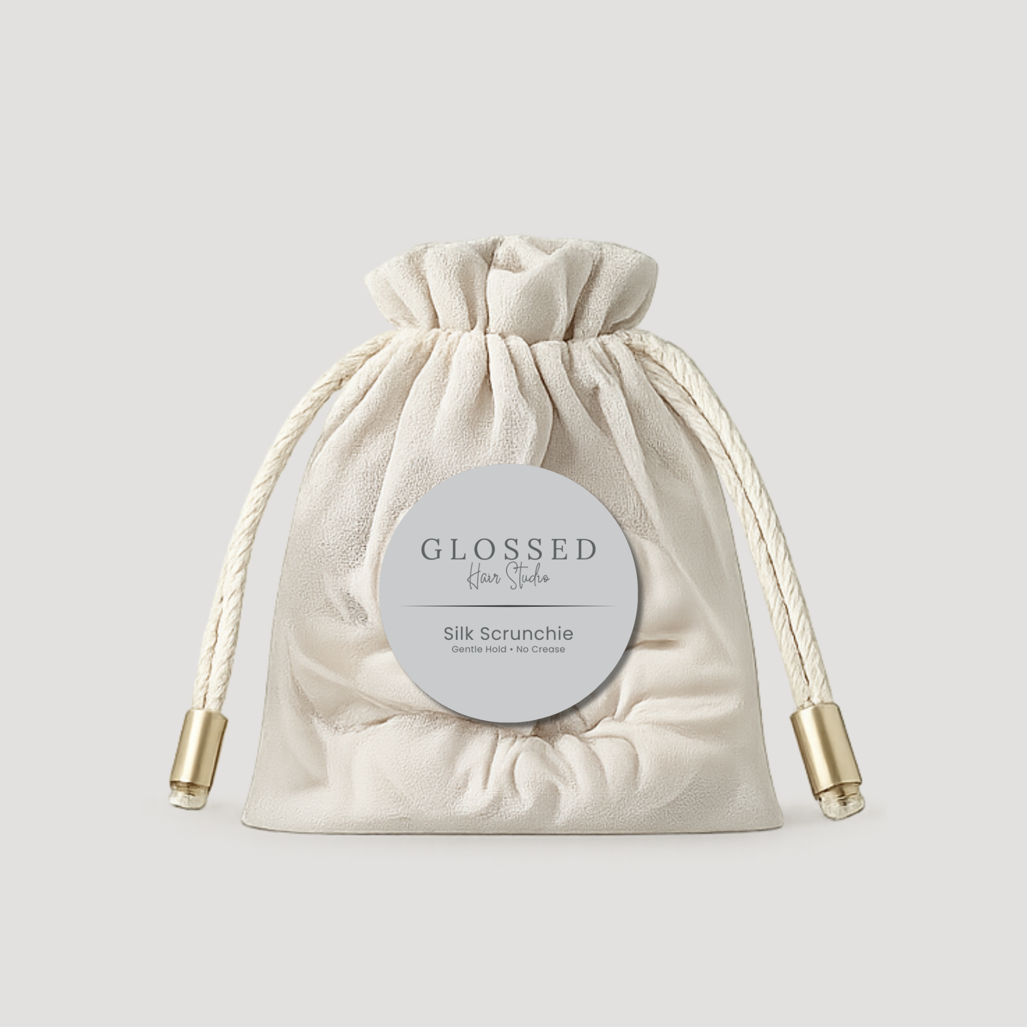 Glossed 2x2 Circle Hair Salon Label