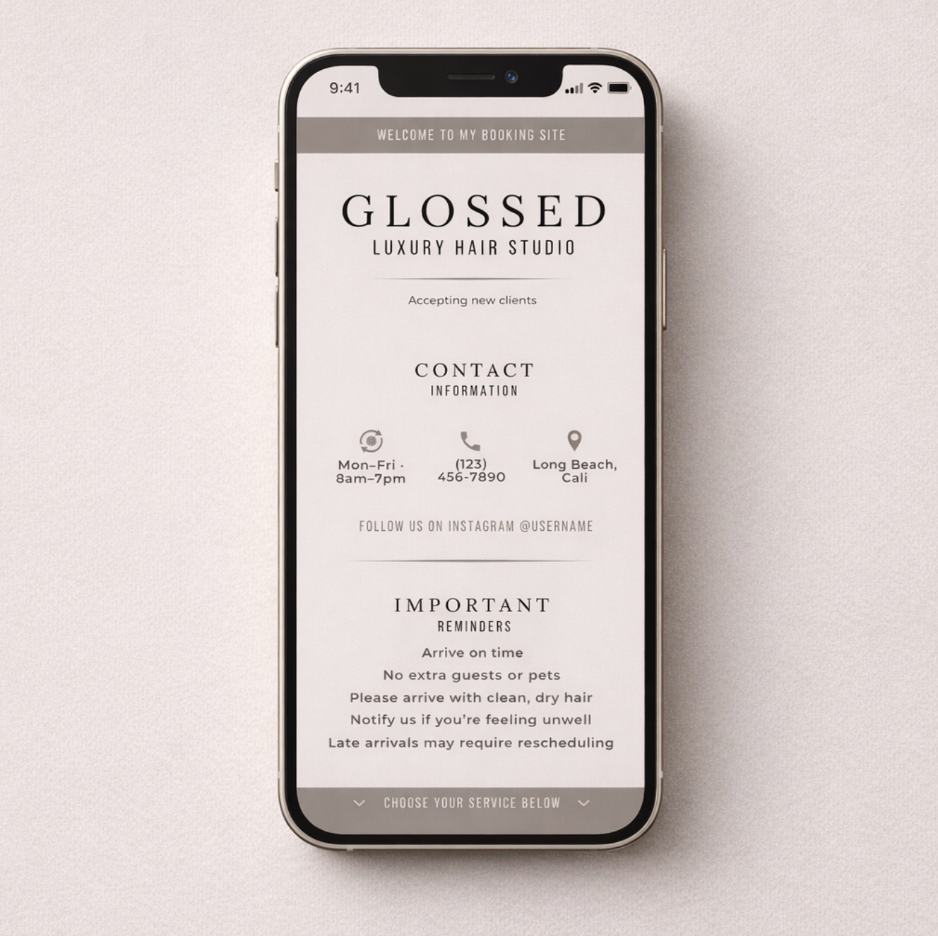 Glossed Booking Banner Set