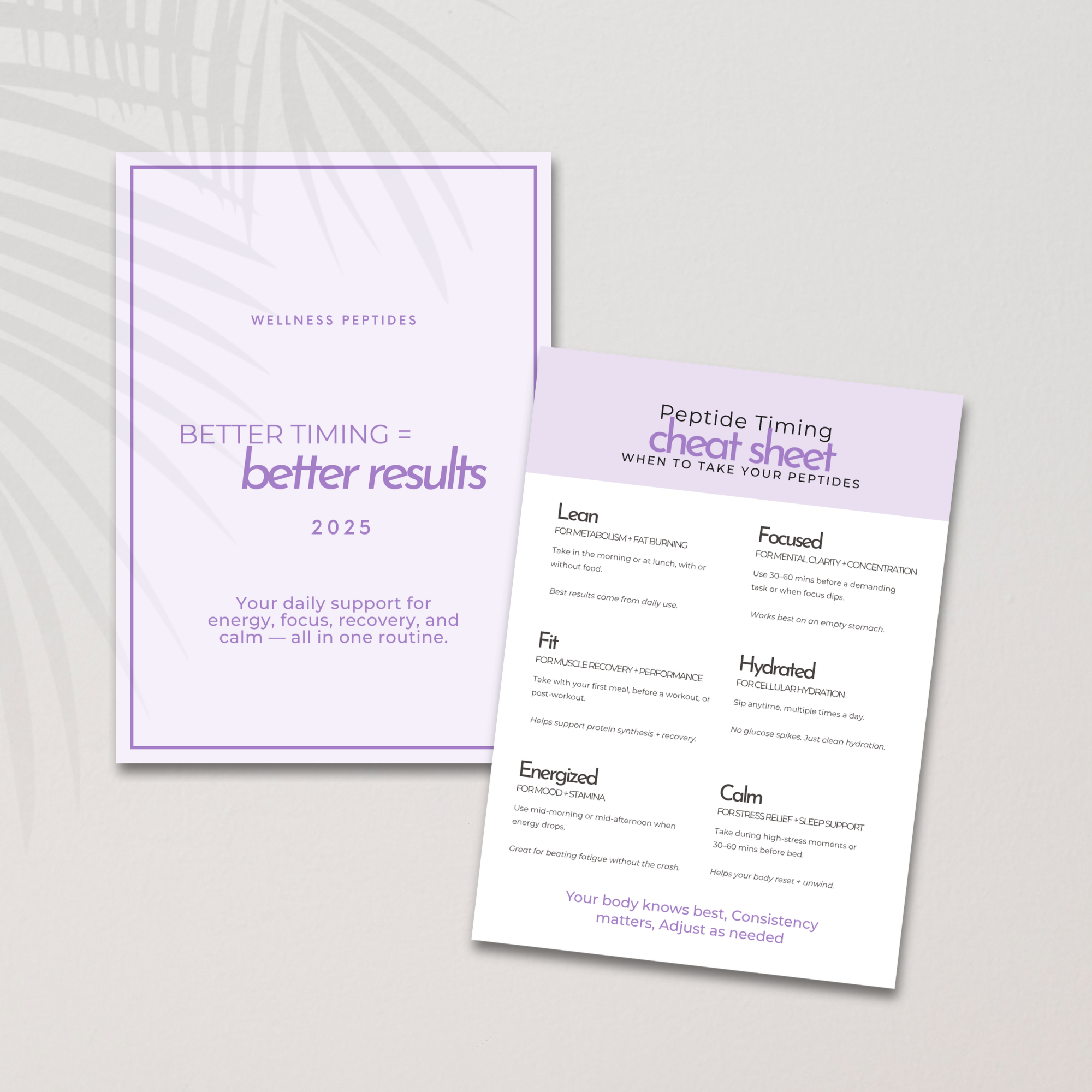 Wellness Cheat Sheet Template