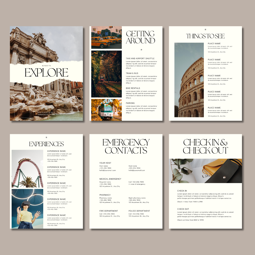Airbnb Host Essentials – Canva Templates