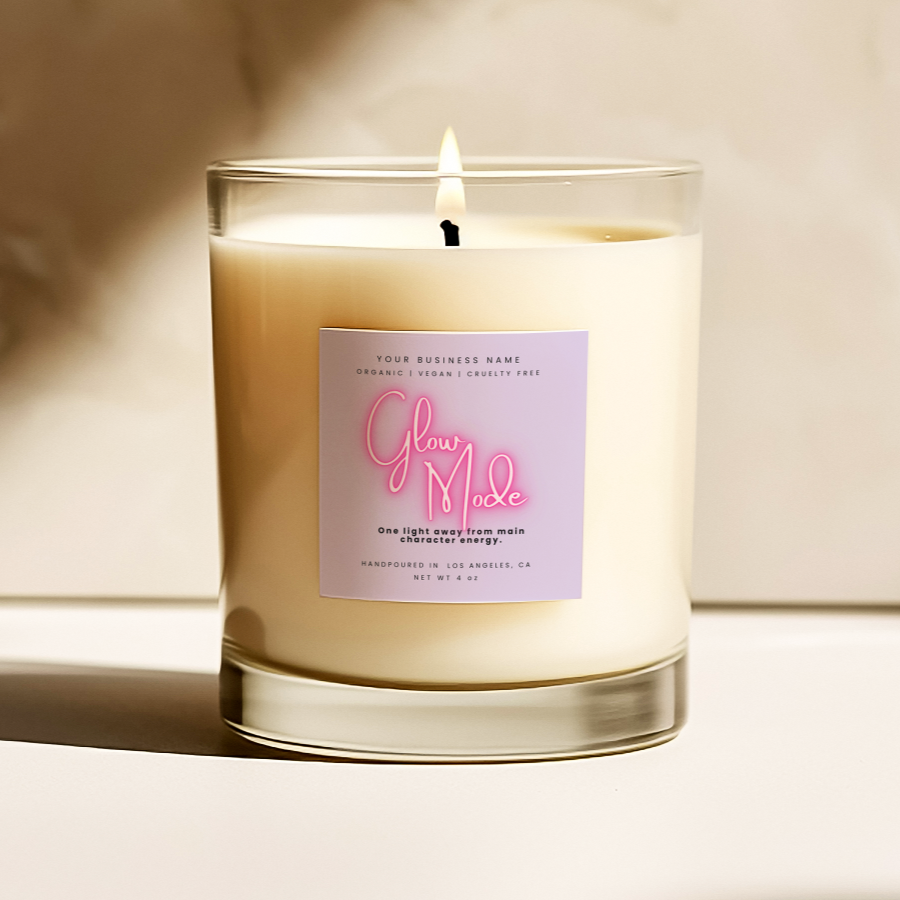 Beauty Lounge Candle Label Template