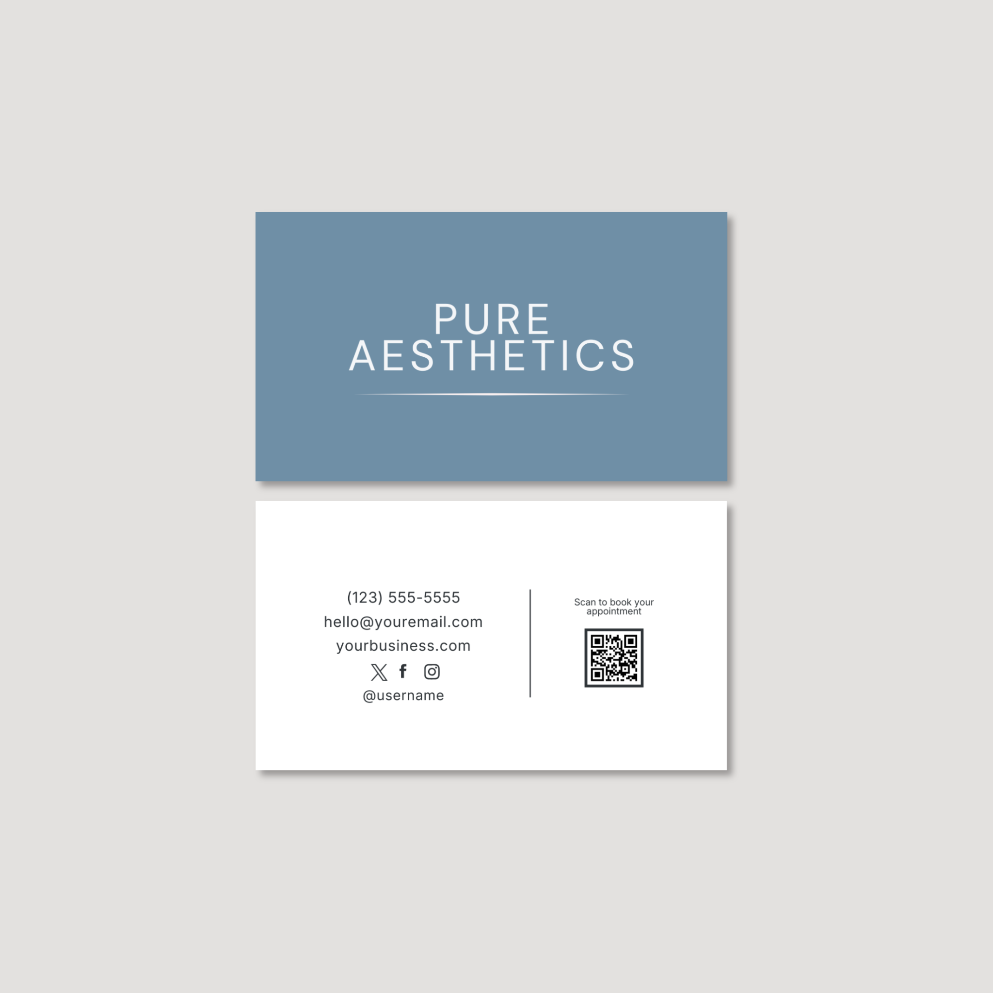 Pure Aesthetics Signature Business Card