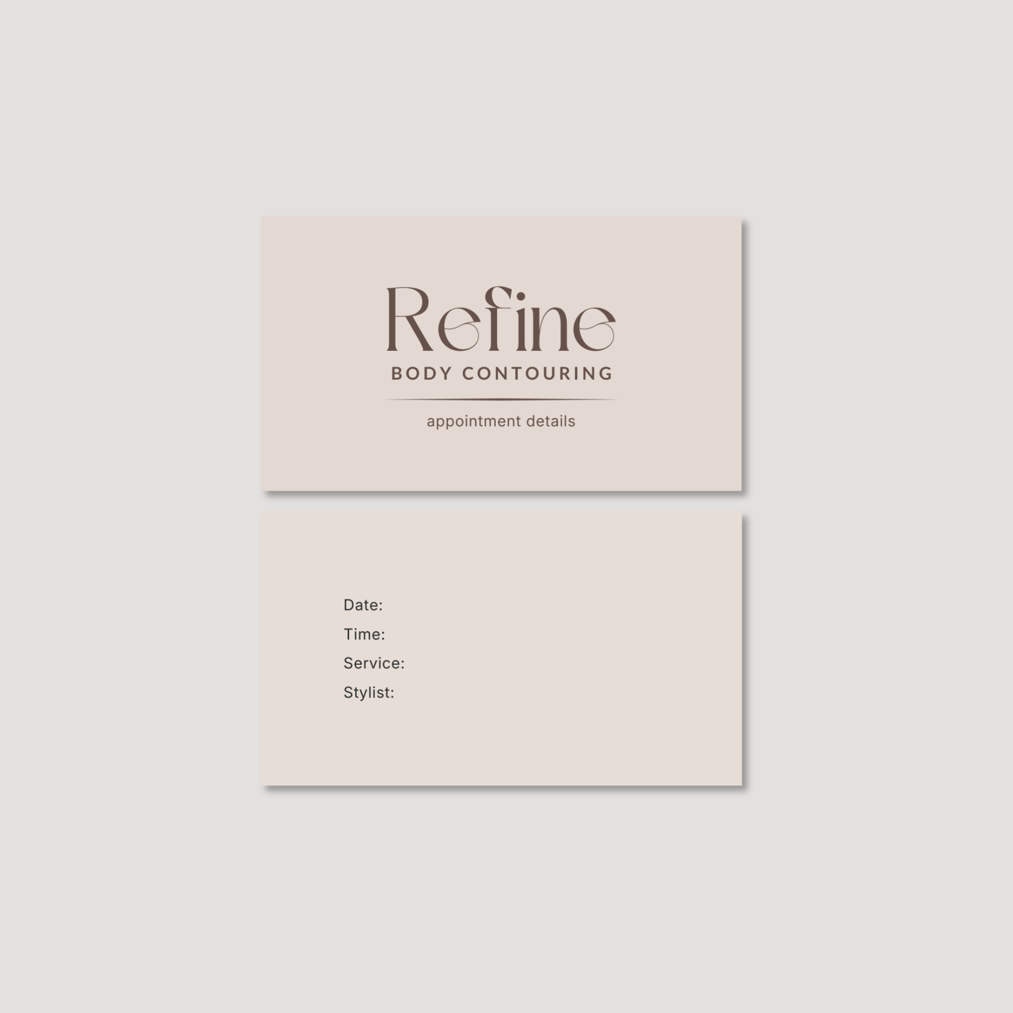 Refine Appointment Reminder Card