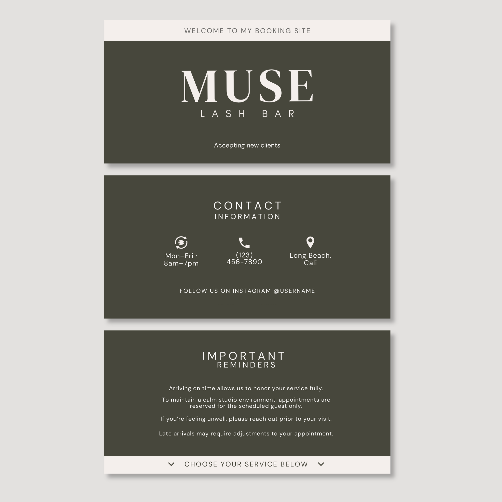 Muse Booking Banner Set