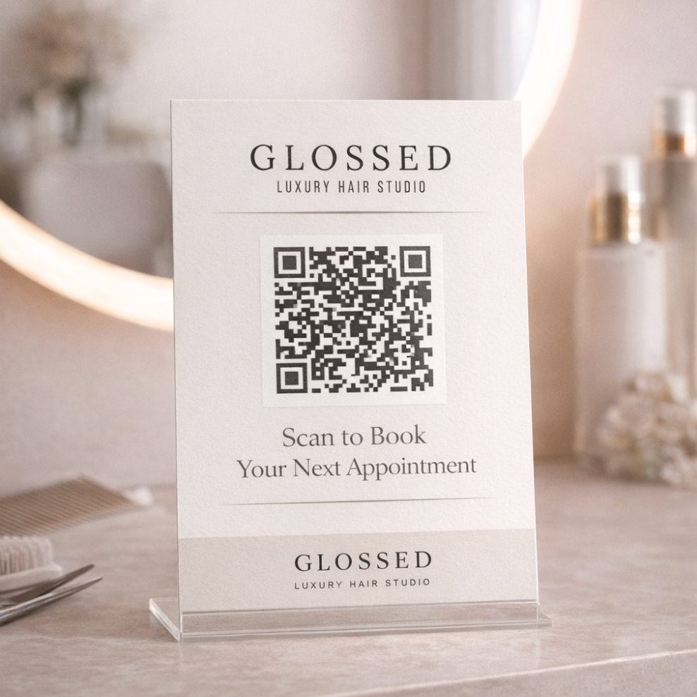 Glossed 5×7 Rebooking Sign