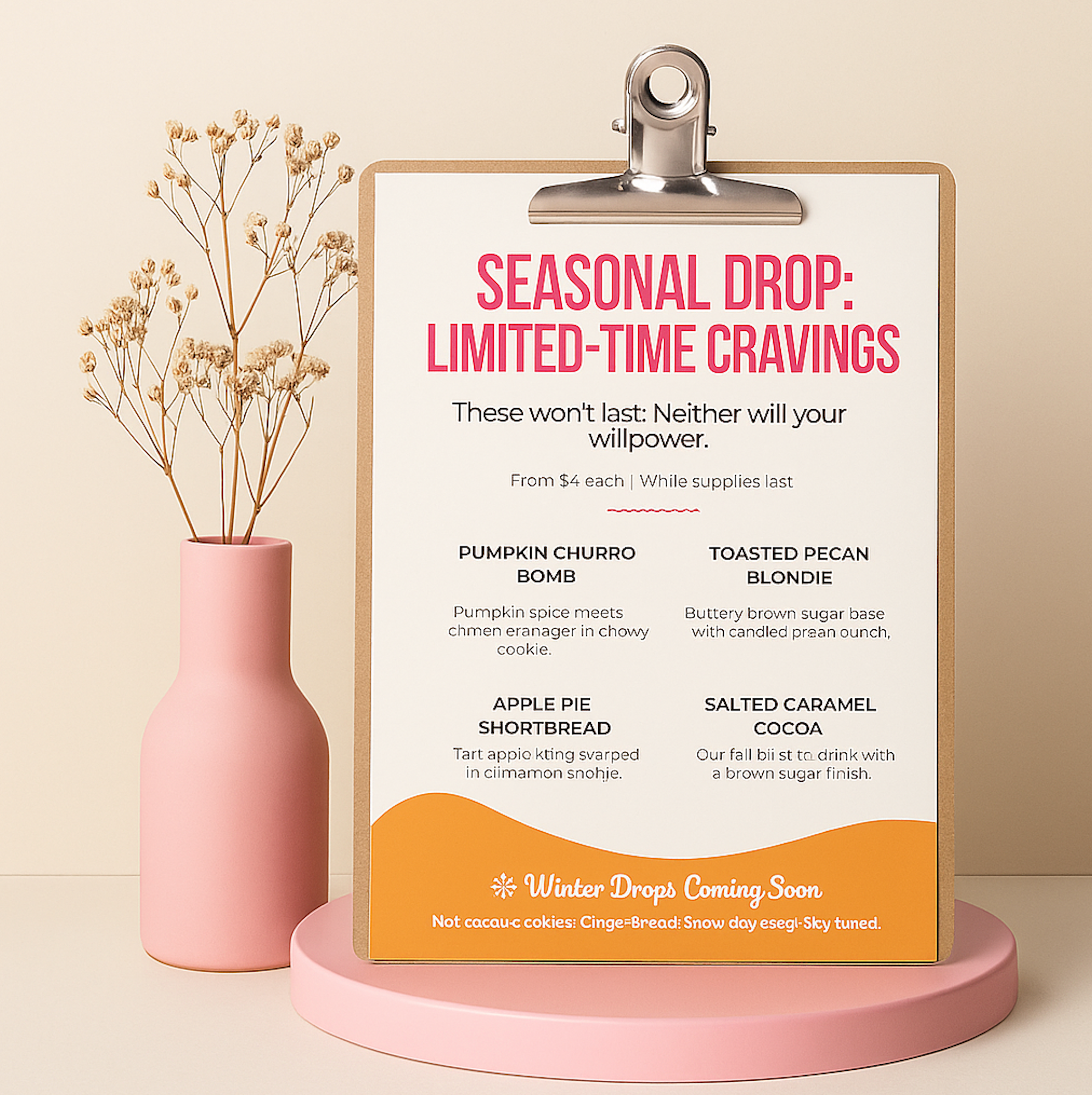 Sugar Bomb Menu Set (6) – Editable Canva Templates