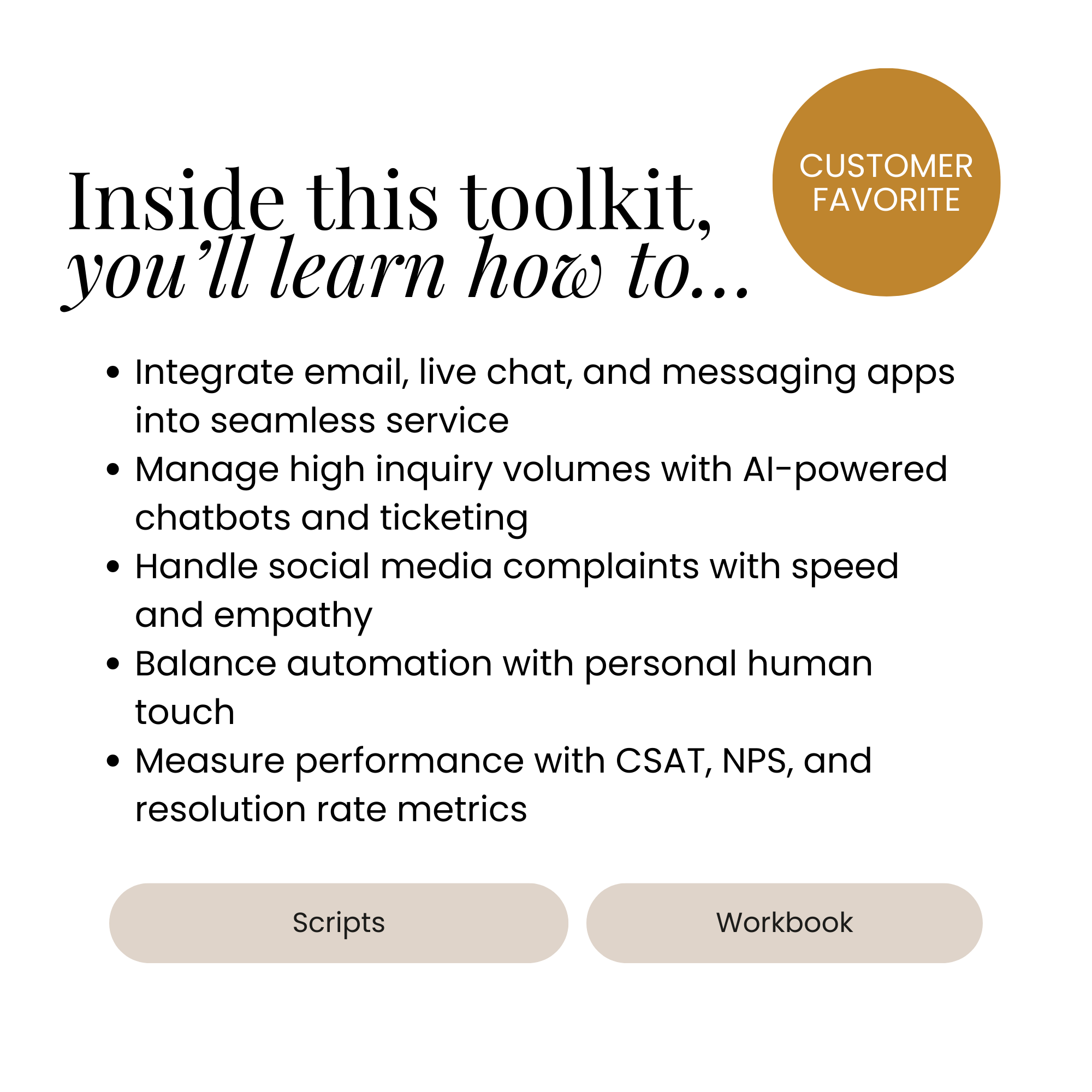Digital Customer Service Excellence Toolkit → Deliver support that feels human and builds advocacy.