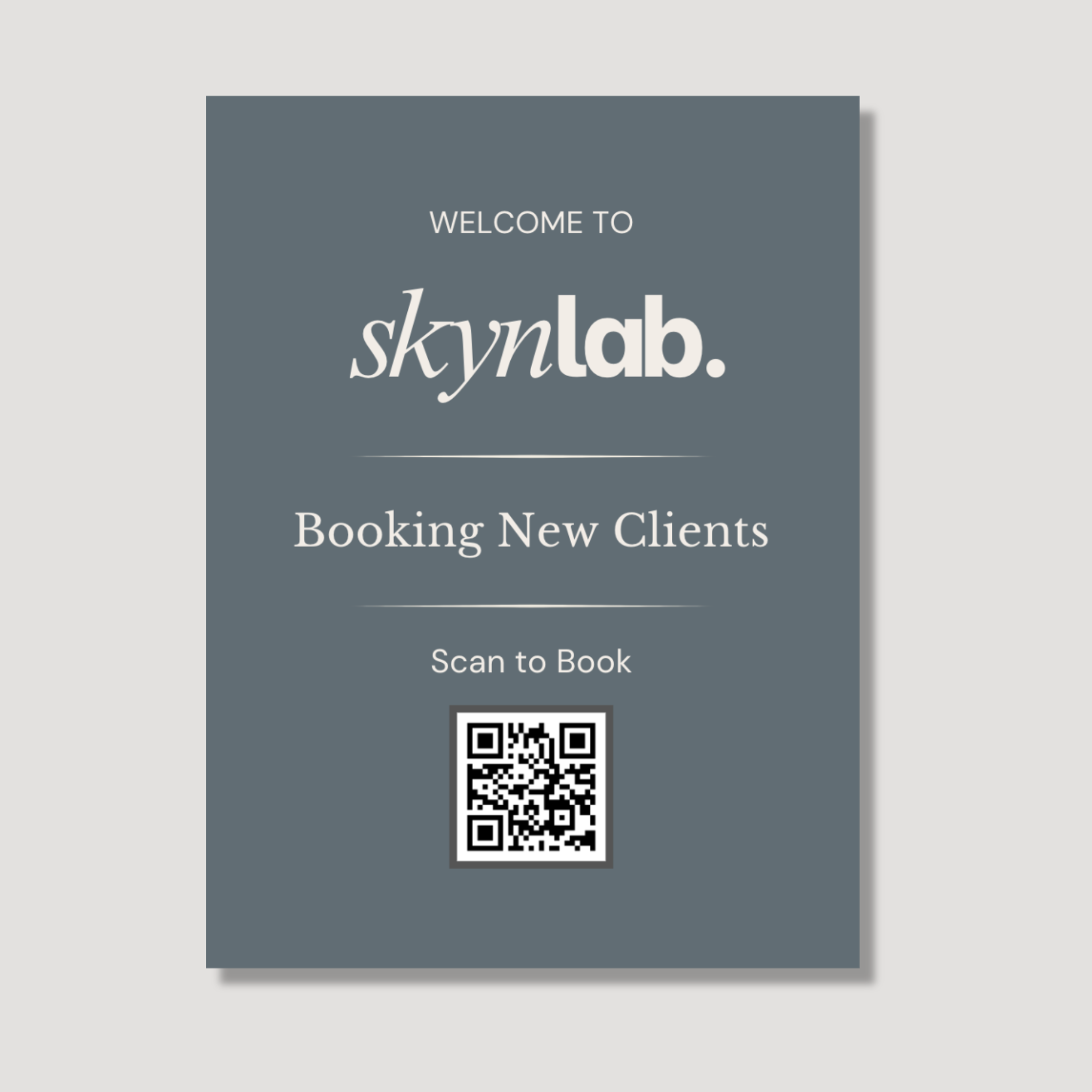 Skynlab 18×24 QR Welcome Sign