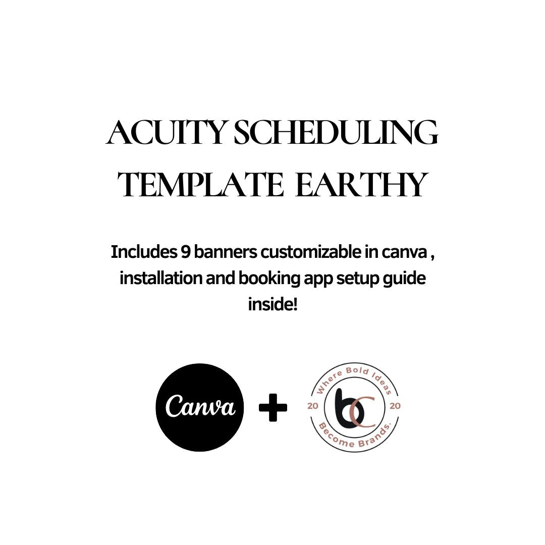 Canva Banners for Acuity scheduling