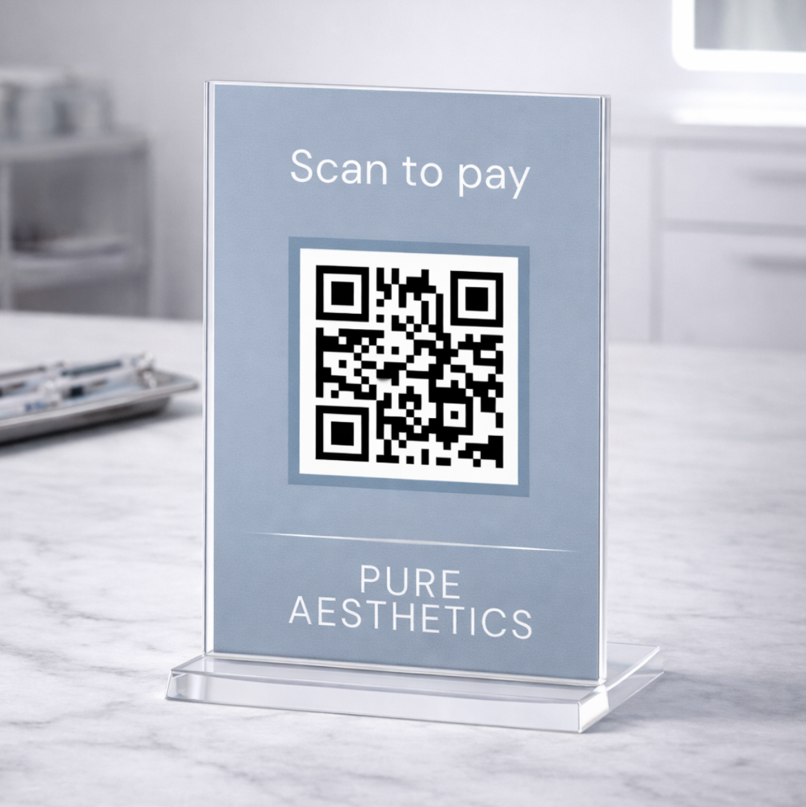 Pure Aesthetics 5×7 Scan to Pay
