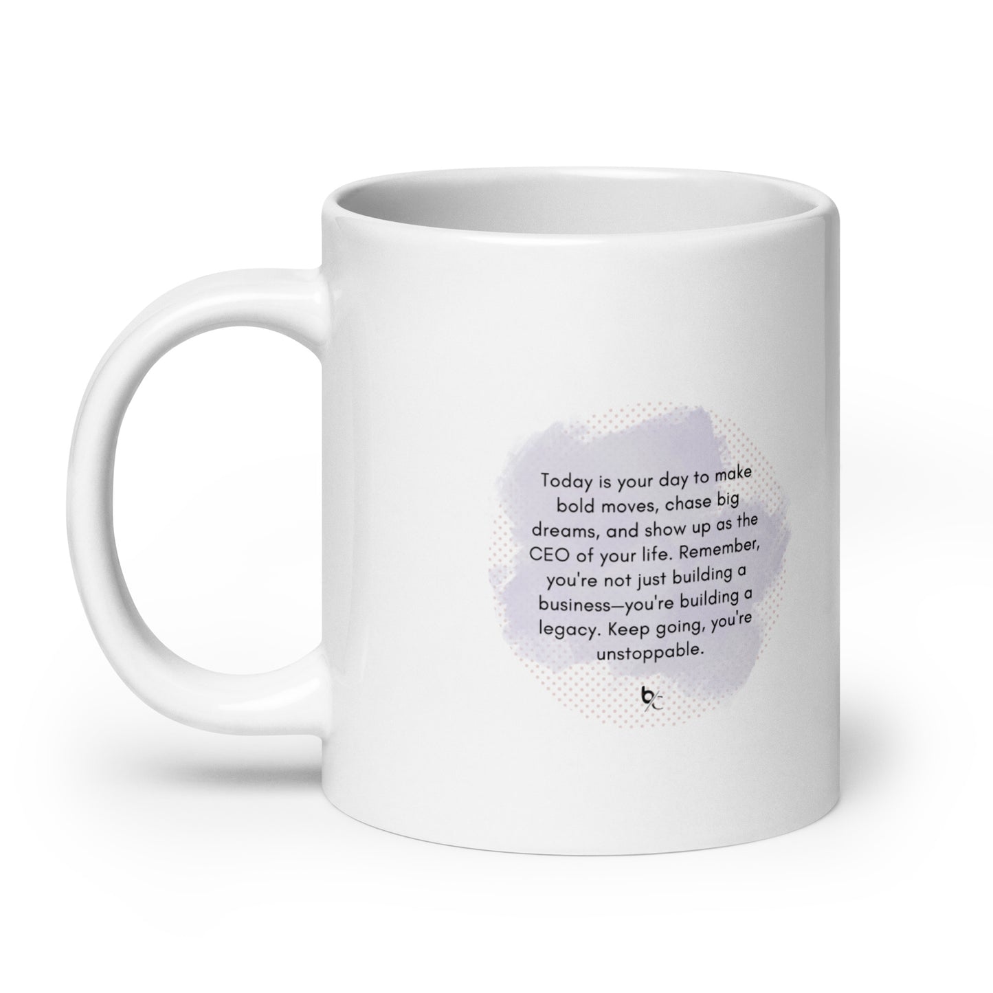 Fueled by Coffee & Big Ideas White Glossy Mug